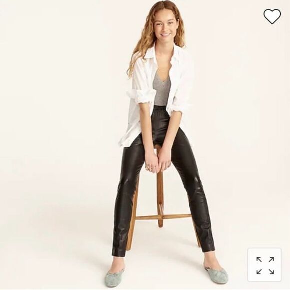 J.Crew Collection Leather leggings 00 - Picture 2 of 11